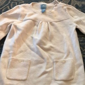 Baby girl white knit dress baby gap
